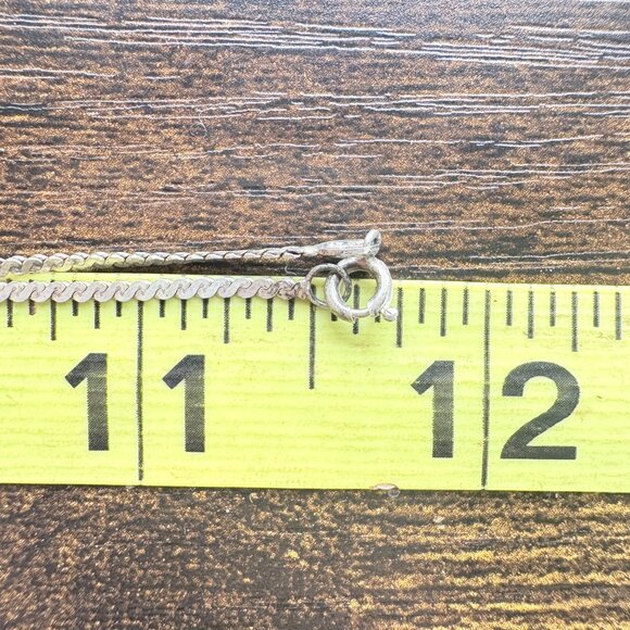 VTG Sterling Silver 925 Turquoise Abalone Reversible Pendant Necklace 23" Length - Picture 11 of 15